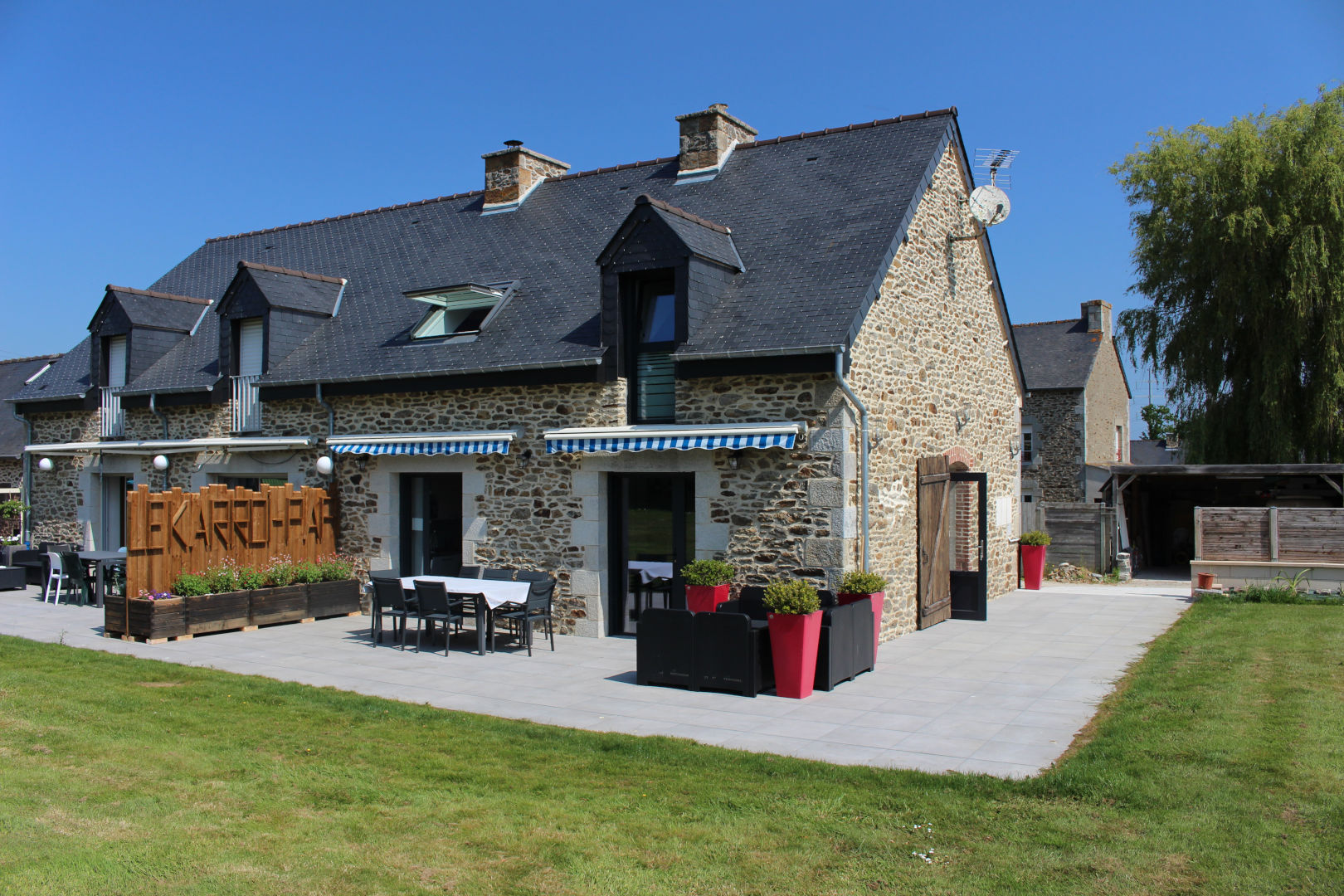 La terrasse spacieuse